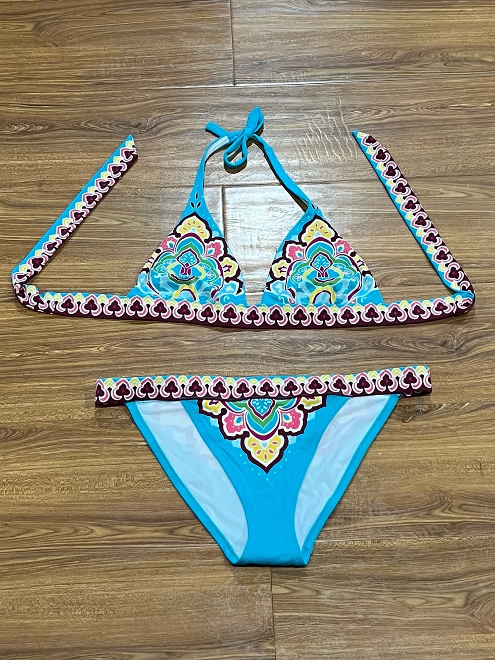 Victoria’s Secret Printed Triangle Bikini Set